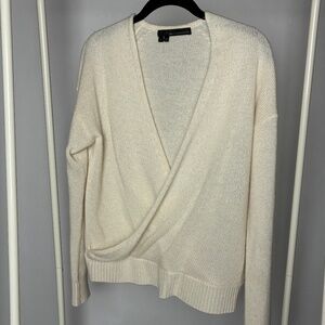 360 Cashmere Wrap-Front Sweater – 100% Cashmere